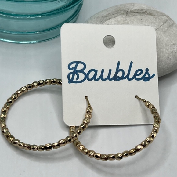Baubles Hoop Gold Earrings $12 EA or Bundle 3/$20 - Picture 6 of 6